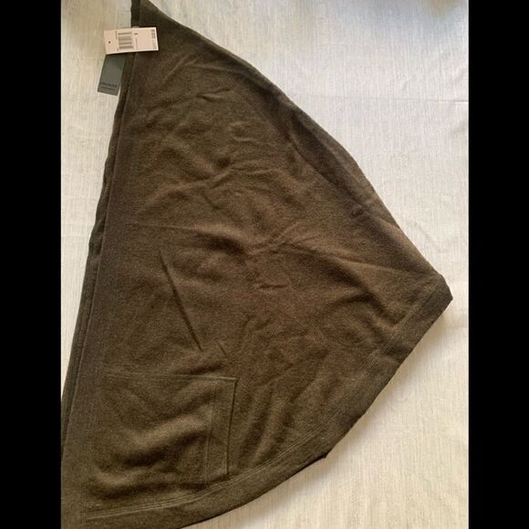 🔥Premise 100% cashmere top stitch open front cashmere cape size M, NWT - Picture 6 of 7